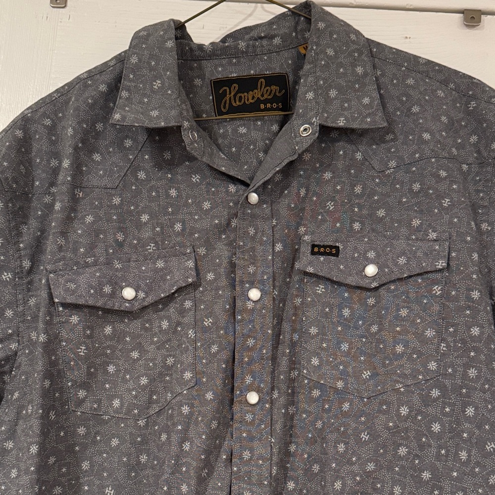 Howler Brothers Blue Patterned Casual Shirt